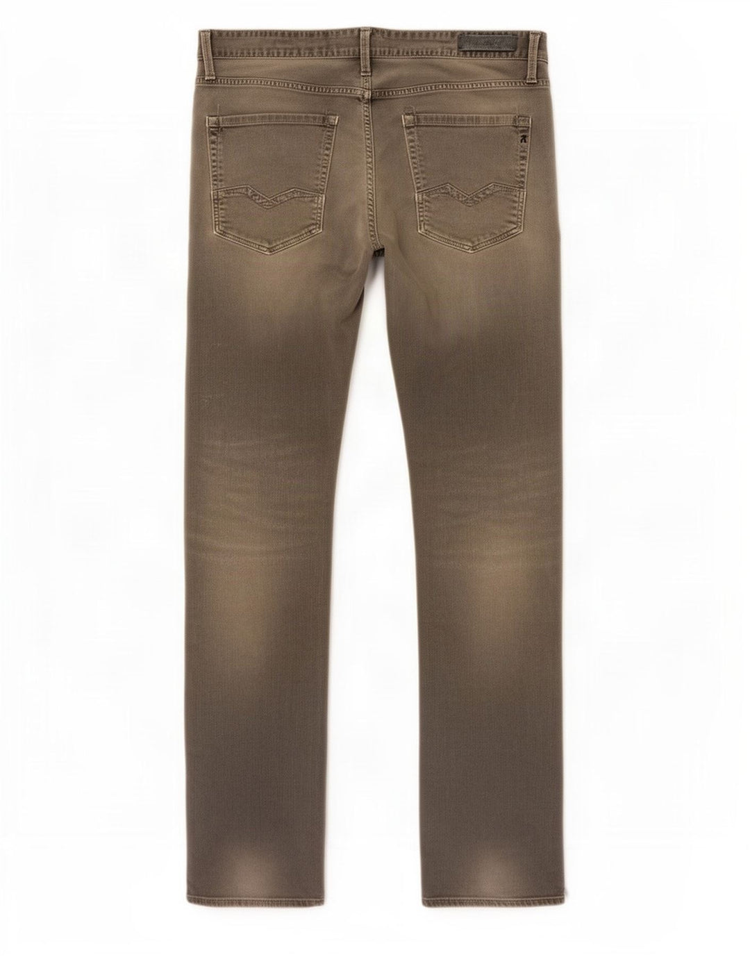 Replay Mens Waitom Slim Jeans W36 L36 Cinza Algodão