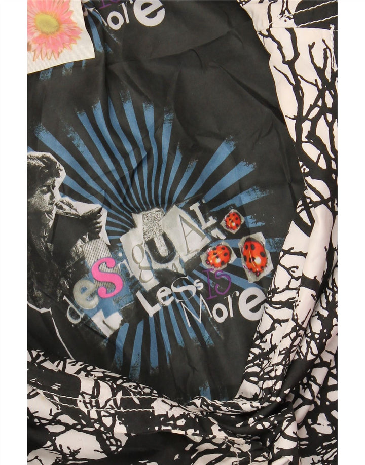 Sobretudo feminino Desigual EU 42 grande poliéster floral multicolorido