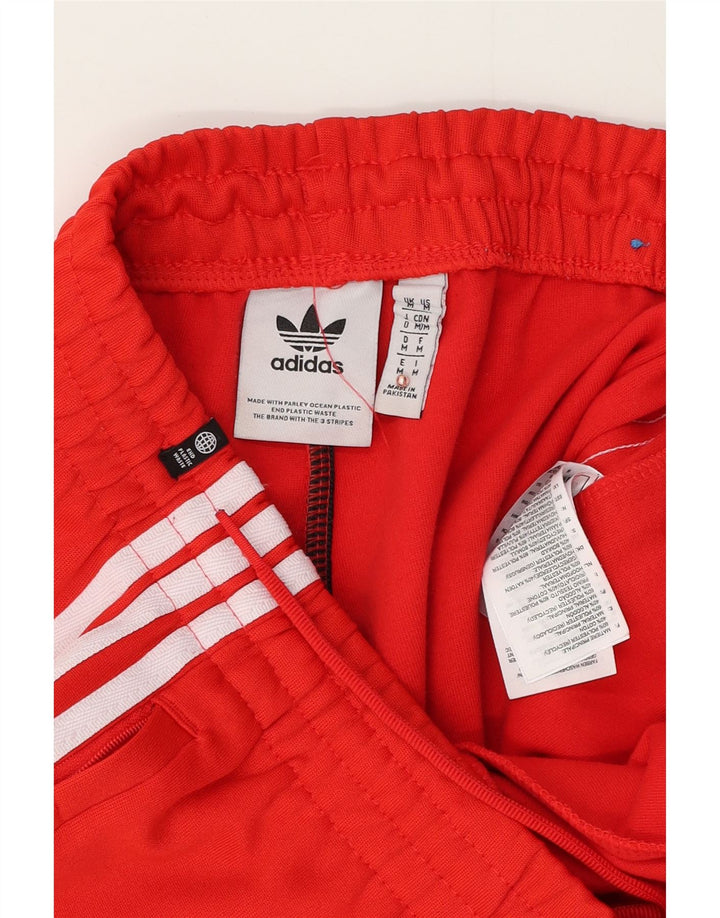 Adidas Mens Treino Calças Joggers Médio Poliéster Vermelho