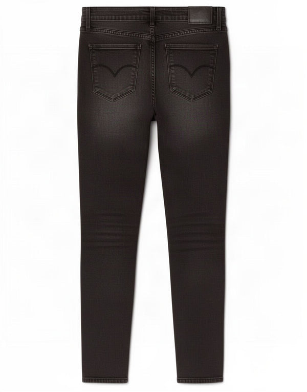 Calça jeans feminina Levi's 811 Curvy Skinny W30 L30 algodão preto