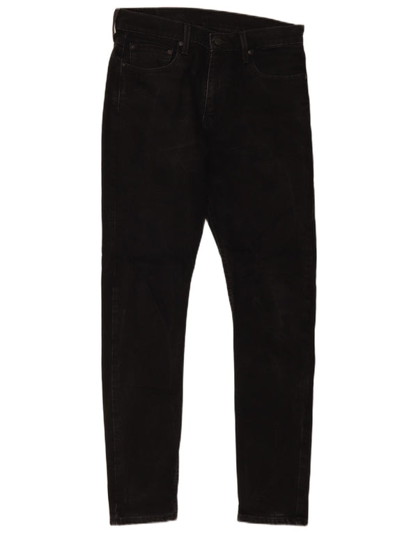 Calça jeans masculina Levi's 512 Slim Tapered W32 L34 algodão preto