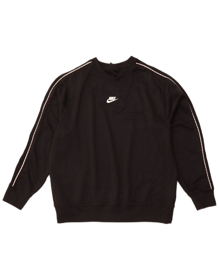 Moletom masculino NIKE Jumper grande preto poliéster esportivo