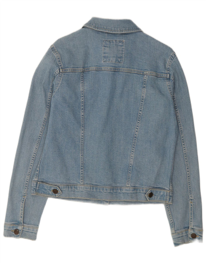 Jaqueta jeans feminina Crew Clothing UK 12 azul médio