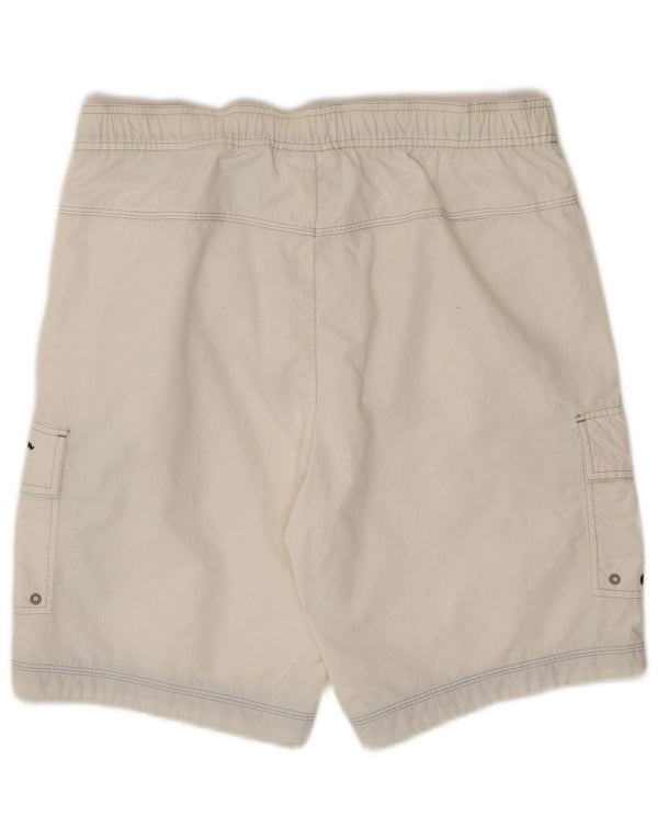 Shorts de natação masculino Champion médio branco colorblock poliamida