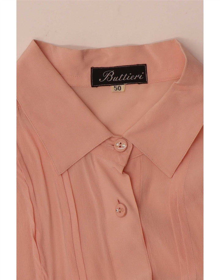 Blusa Camisa Feminina Vintage IT 50 XL Rosa