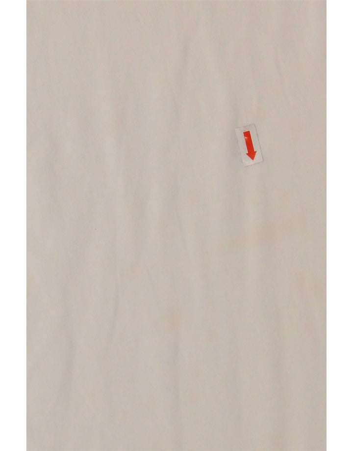 Diesel Mens Graphic T-Shirt Top XL Algodão Branco