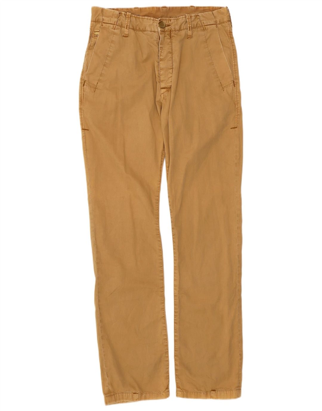 Calça Chino Masculina Reta G-STAR W30 L32 Algodão Amarelo