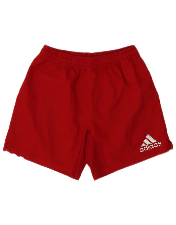 Adidas Womens Climacool Graphic Sport Shorts UK 8 Pequeno Poliéster Vermelho
