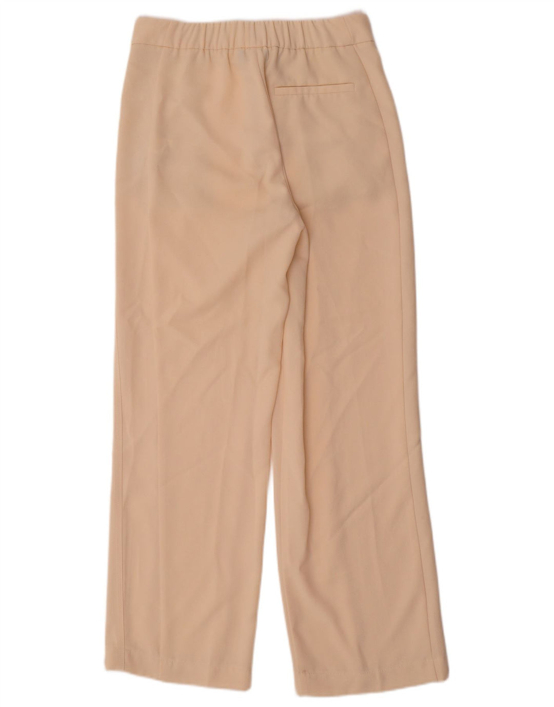 Calça Chino Reta Feminina REISS UK 8 Pequena W30 L30 Poliéster Bege