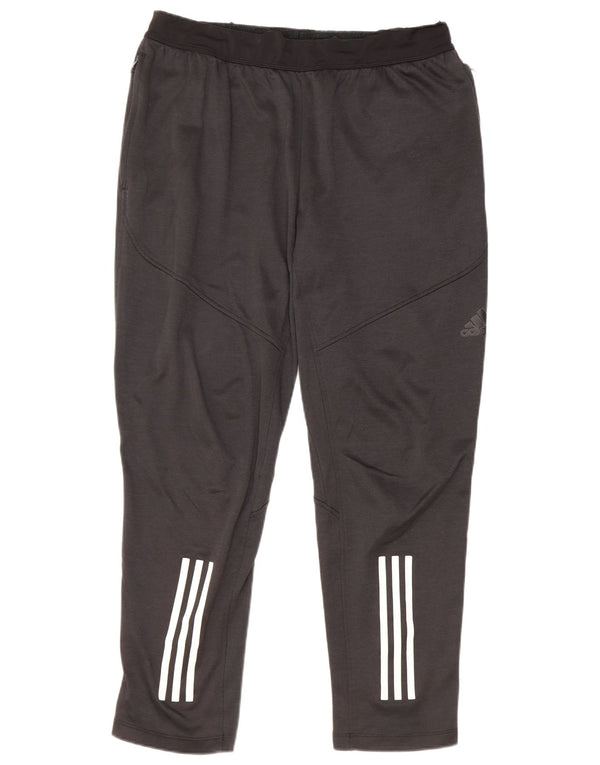 Calça de treino masculina Adidas Climawarm grande poliéster preto