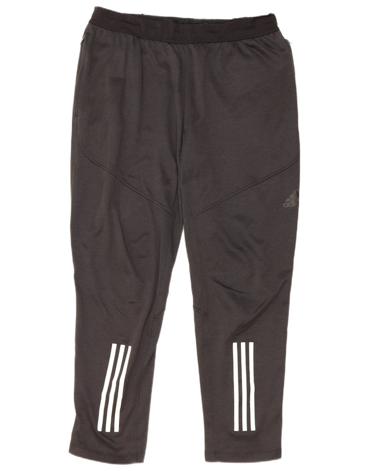 Calça de treino masculina Adidas Climawarm grande poliéster preto