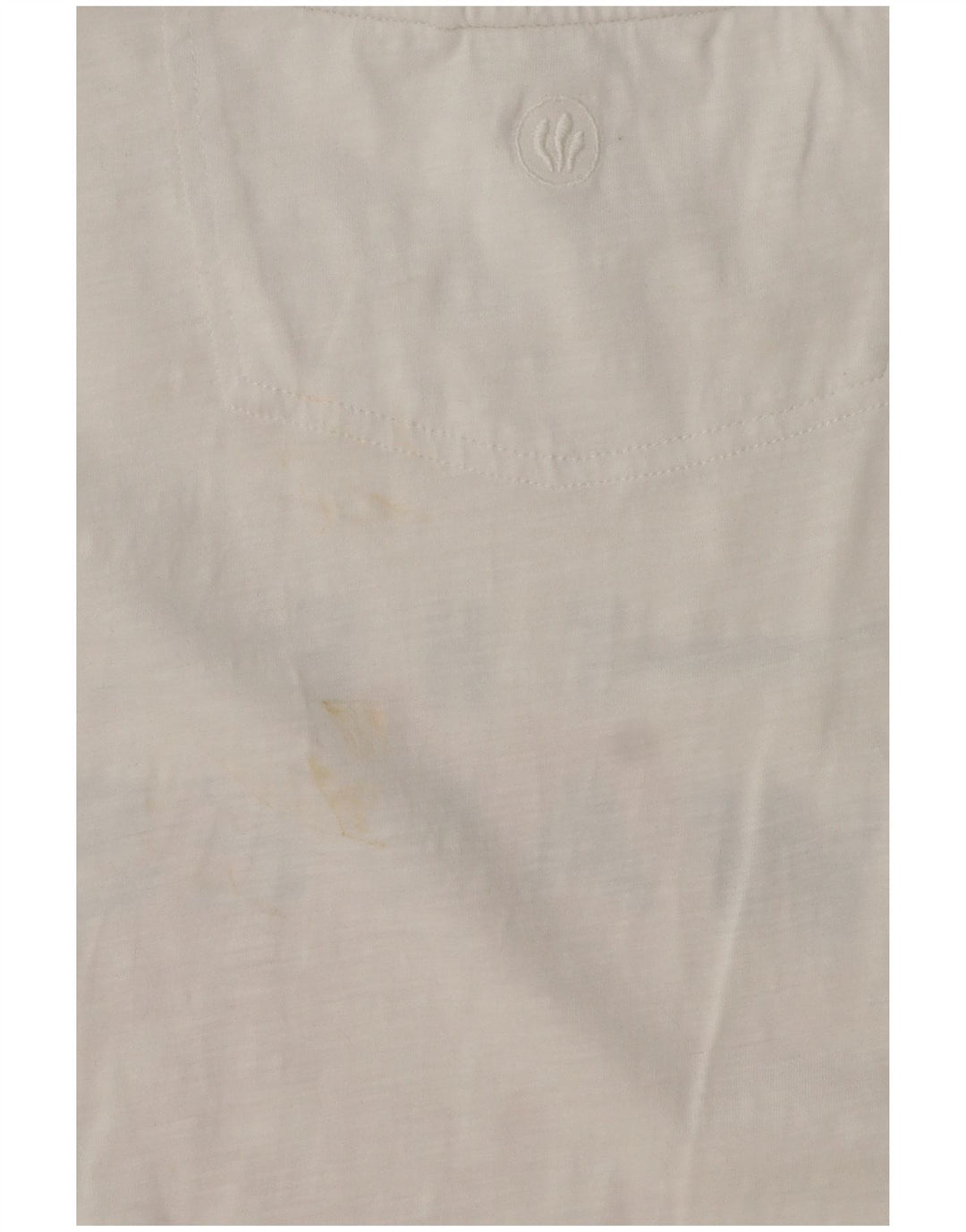 Camiseta gráfica masculina Fat Face Top grande de algodão branco