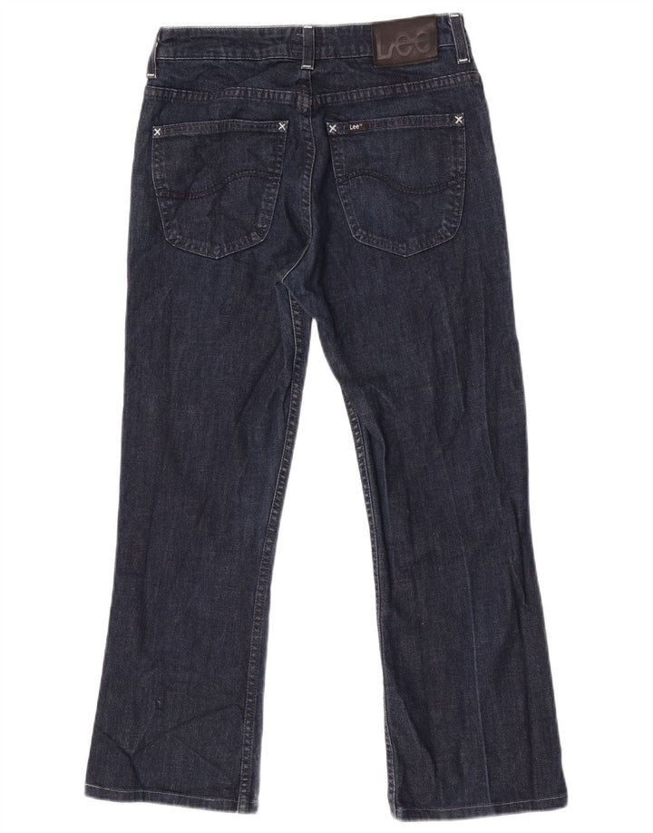 Lee Womens Cameron Straight Jeans W30 L33 Azul Marinho Algodão