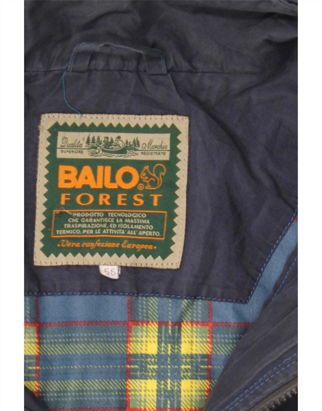 Jaqueta corta-vento masculina Bailo com capuz IT 56 3XL azul marinho
