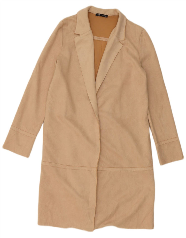 Sobretudo feminino Zara UK 10 pequeno bege
