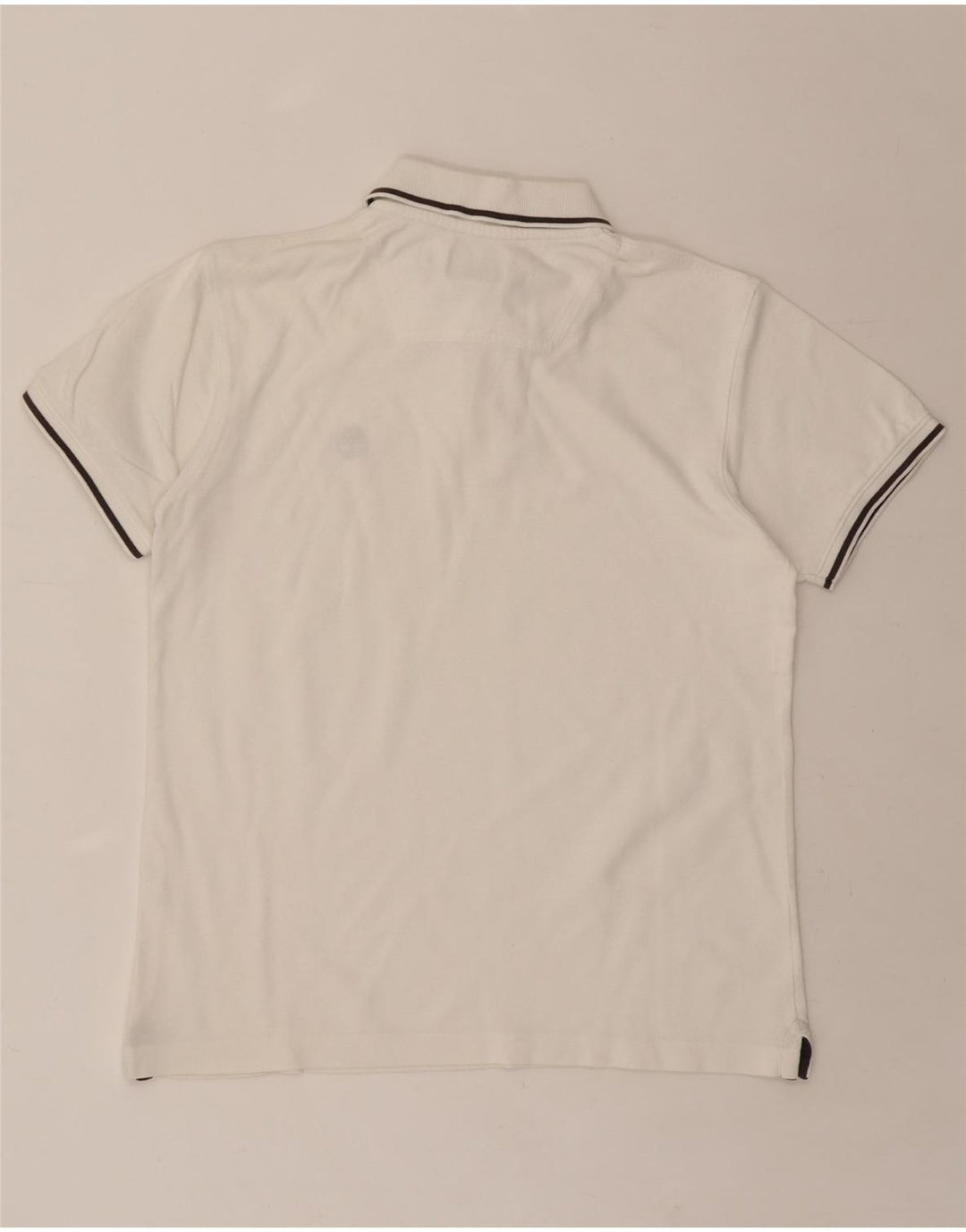 TIMBERLAND Mens Regular Fit Polo Shirt Small White Vintage Timberland and Second-Hand Timberland from Messina Hembry 