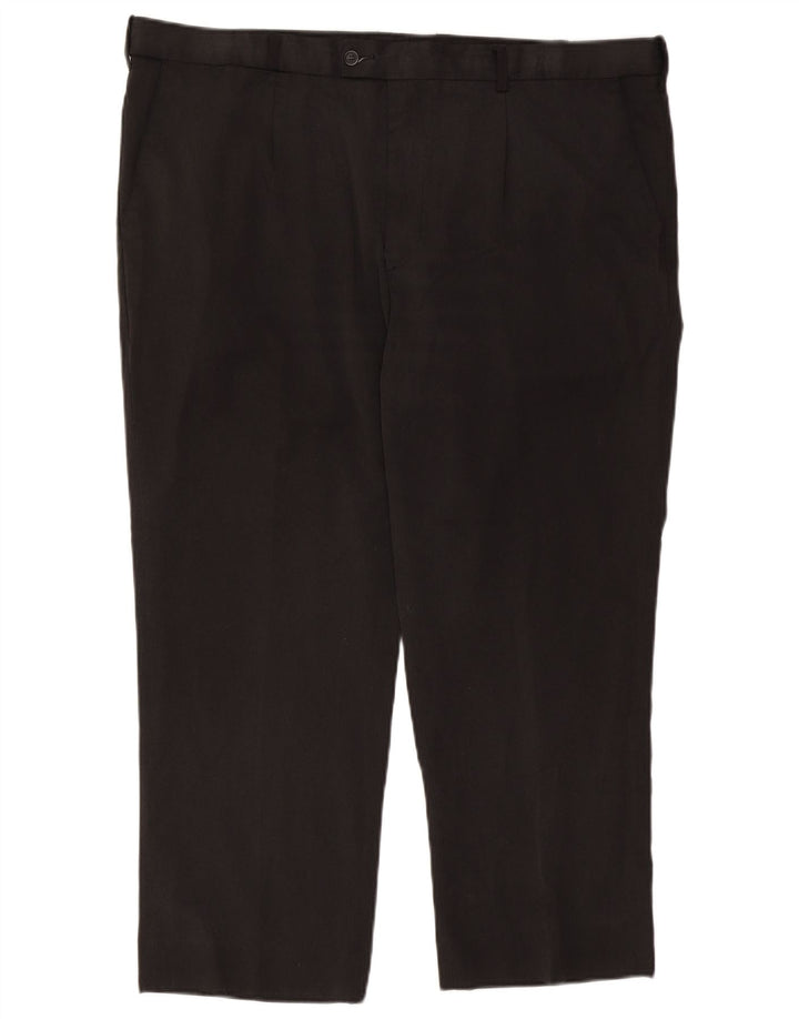 Farah Mens Pegged Suit Calça W41 L26 Poliéster Preto