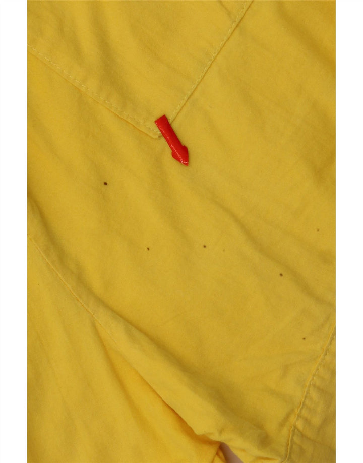 Shorts cargo feminino vintage W28 médio amarelo