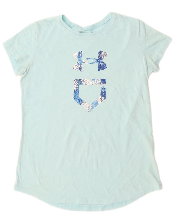 Camiseta gráfica solta UNDER ARMOUR para meninas 11-12 anos grande azul
