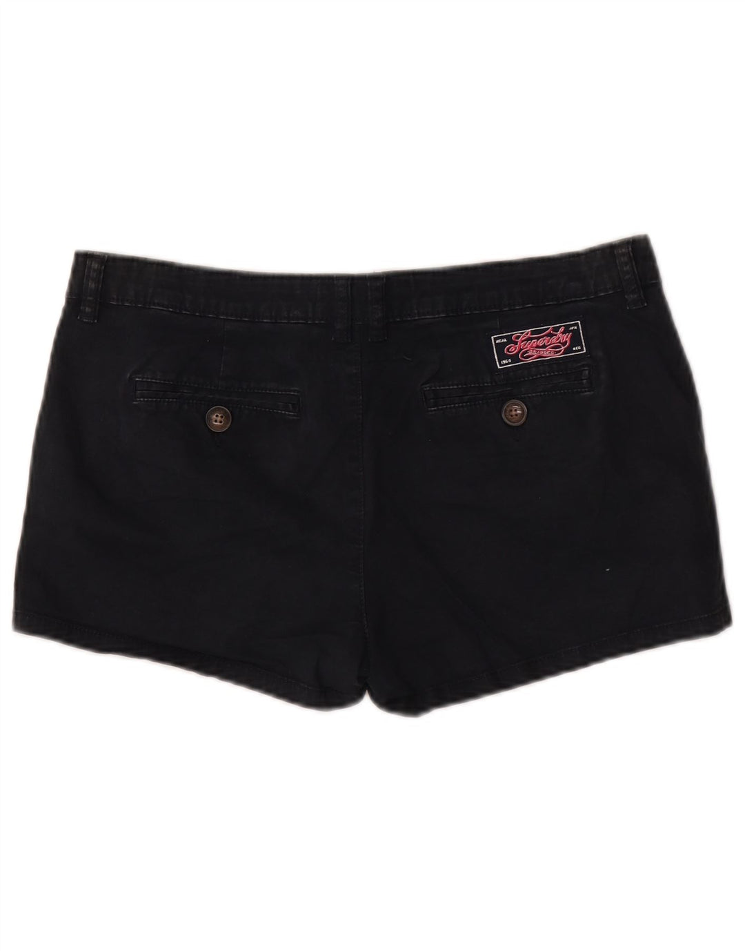 Shorts Chino Feminino Superdry Médio W32 Algodão Preto