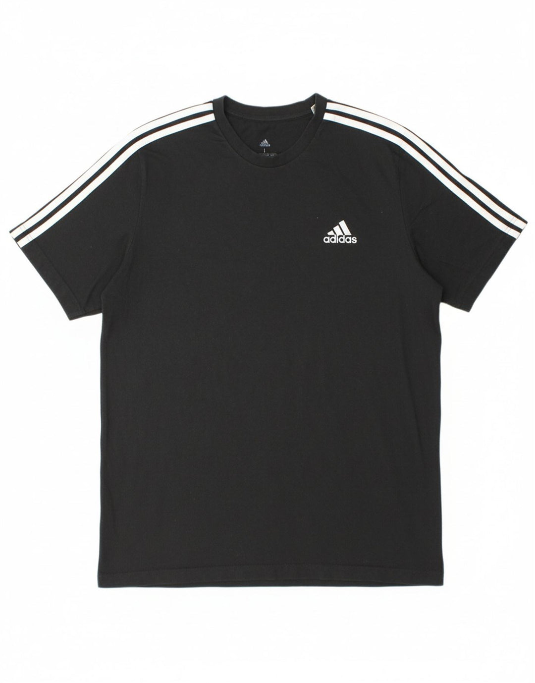 Camiseta masculina Adidas grande algodão preto