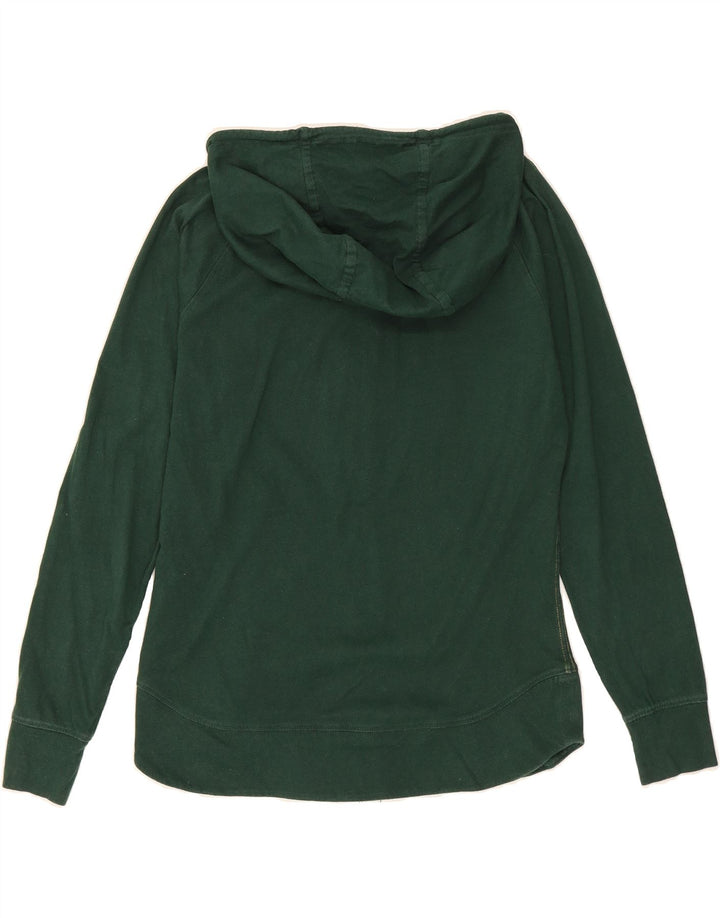 NIKE Womens Graphic Zip Hoodie Sweater UK 12/14 Medium Green Cotton Vintage Nike and Second-Hand Nike from Messina Hembry 