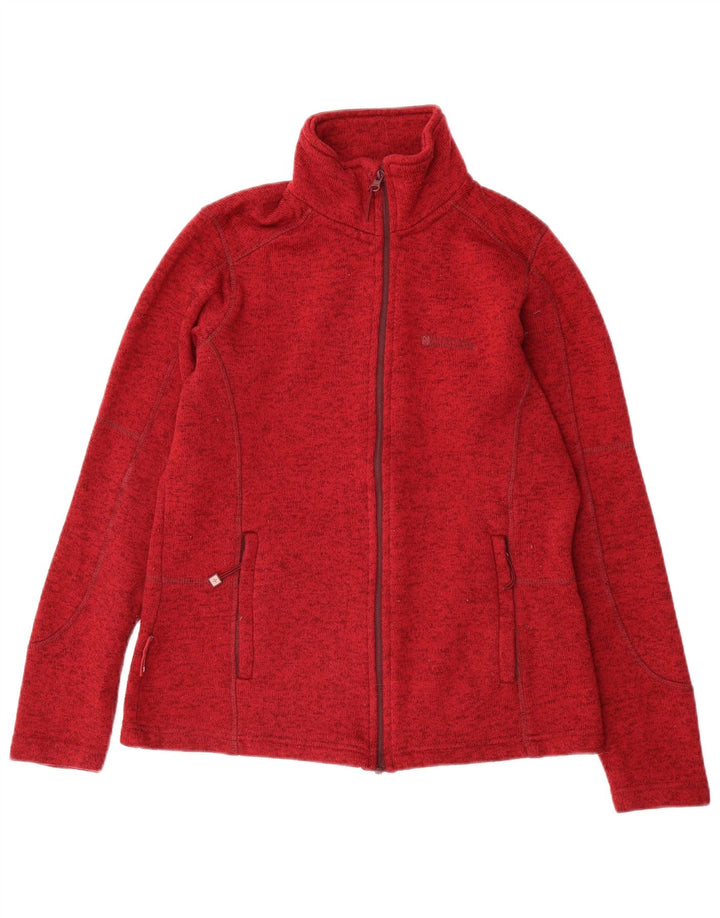 Revestimento superior do fato de treino das mulheres do armazém da montanha poliéster vermelho médio Reino Unido 12