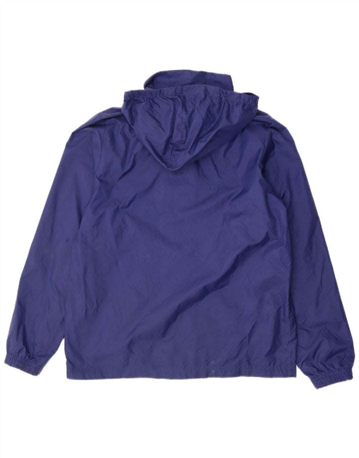 Jaqueta de chuva com capuz Adidas meninos 13-14 anos azul marinho poliéster