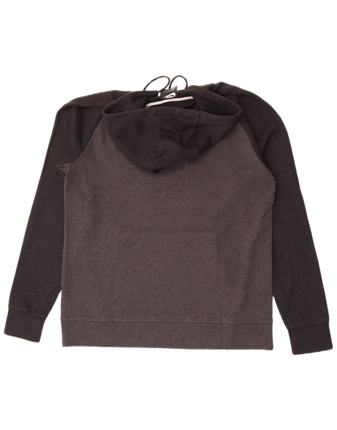Moletom com capuz masculino Nike grande cinza colorblock algodão