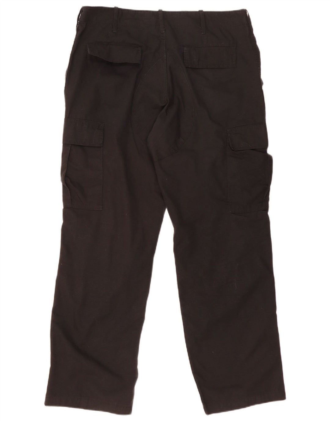Calça cargo reta masculina vintage média W36 L30 preta