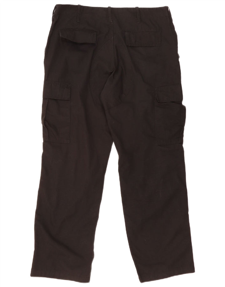 Calça cargo reta masculina vintage média W36 L30 preta