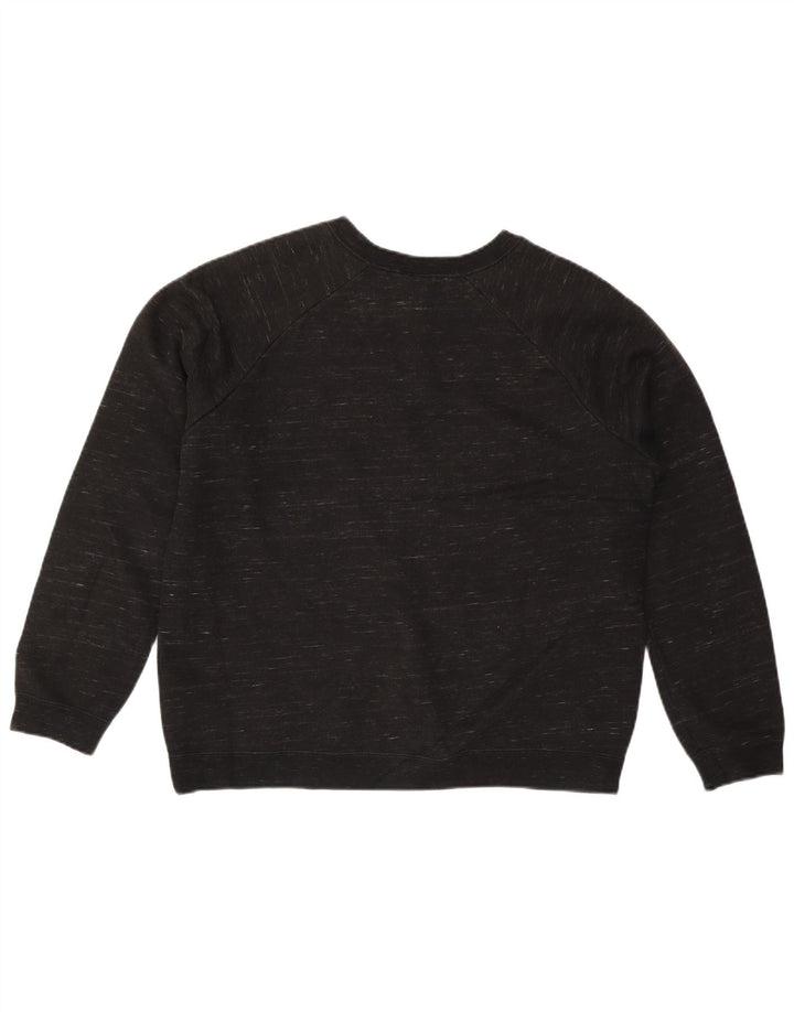 Moletom feminino Nike Jumper UK 16 grande algodão manchado preto