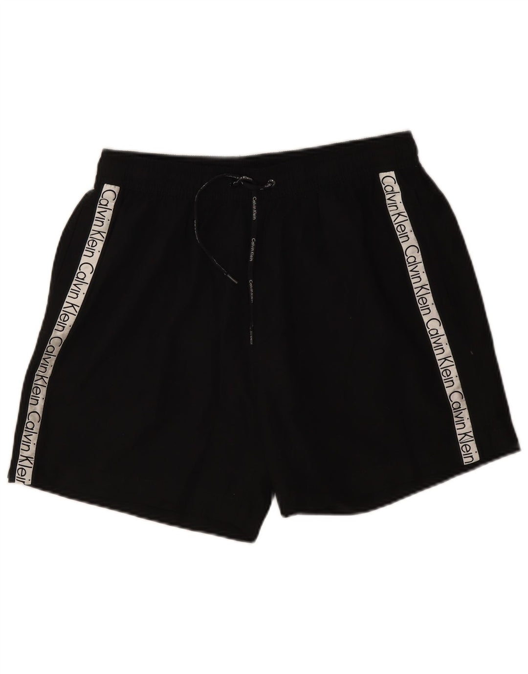 Calvin Klein Shorts de natação masculino gráfico grande poliéster colorido preto