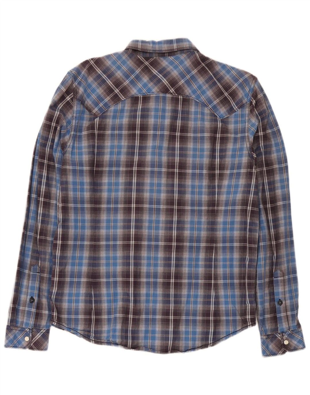 Camisa masculina Lee Slim Fit grande algodão xadrez azul