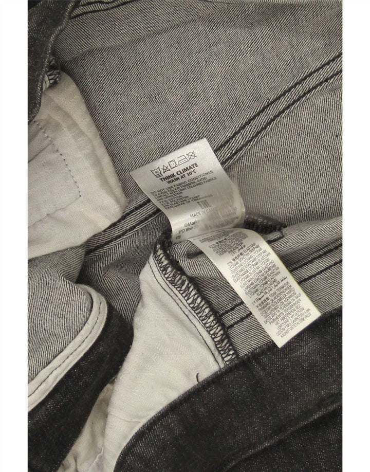Jeans cônicos masculinos Marks & Spencer W34 L29 algodão azul marinho