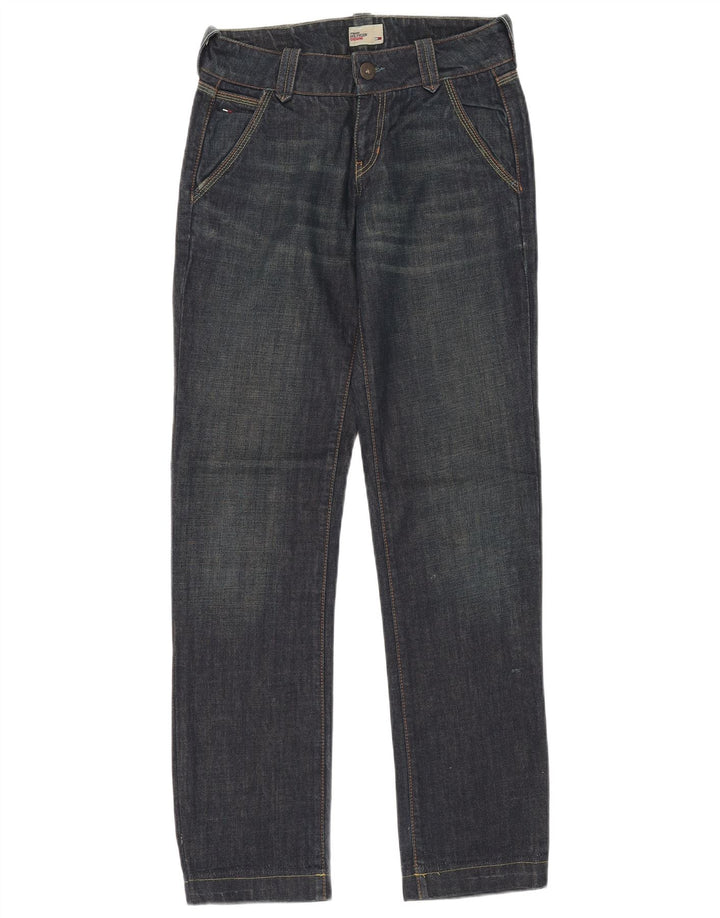 Jeans retos femininos Tommy Hilfiger W27 L34 algodão azul