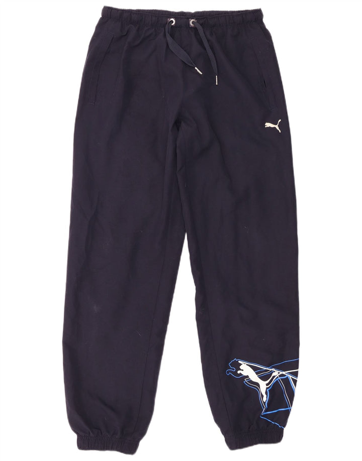 Calça de treino masculina PUMA Graphic Joggers médio azul marinho