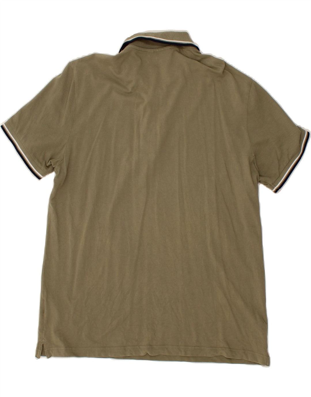 DIADORA Mens Polo Shirt 2XL Khaki Cotton Vintage Diadora and Second-Hand Diadora from Messina Hembry 