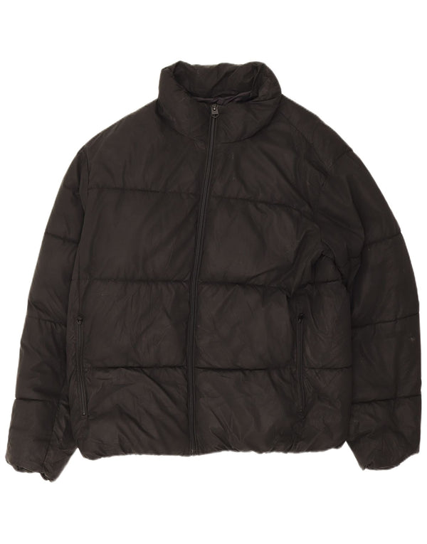 Jaqueta acolchoada masculina Zara UK 40 grande preta