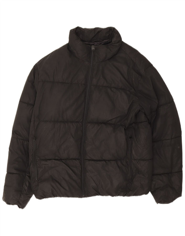 Jaqueta acolchoada masculina Zara UK 40 grande preta
