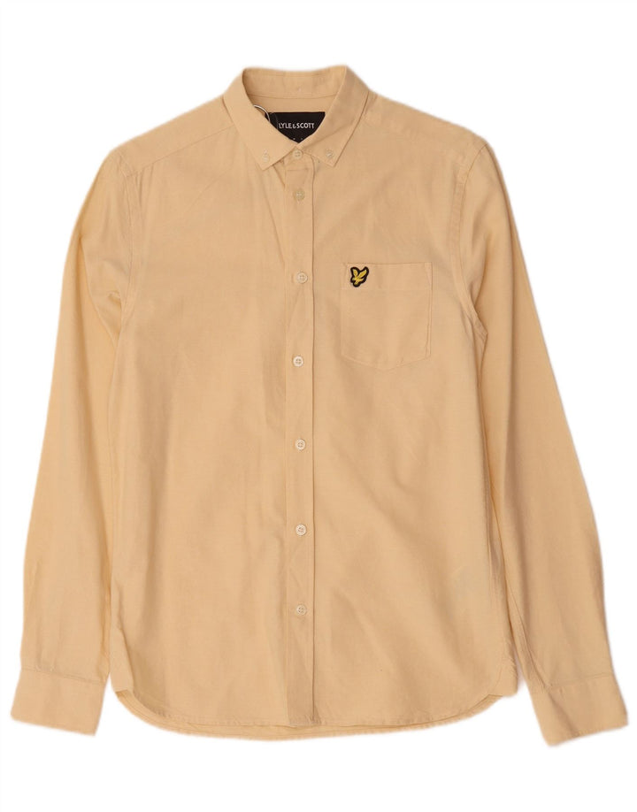 Camisa masculina Lyle & Scott XS algodão amarelo