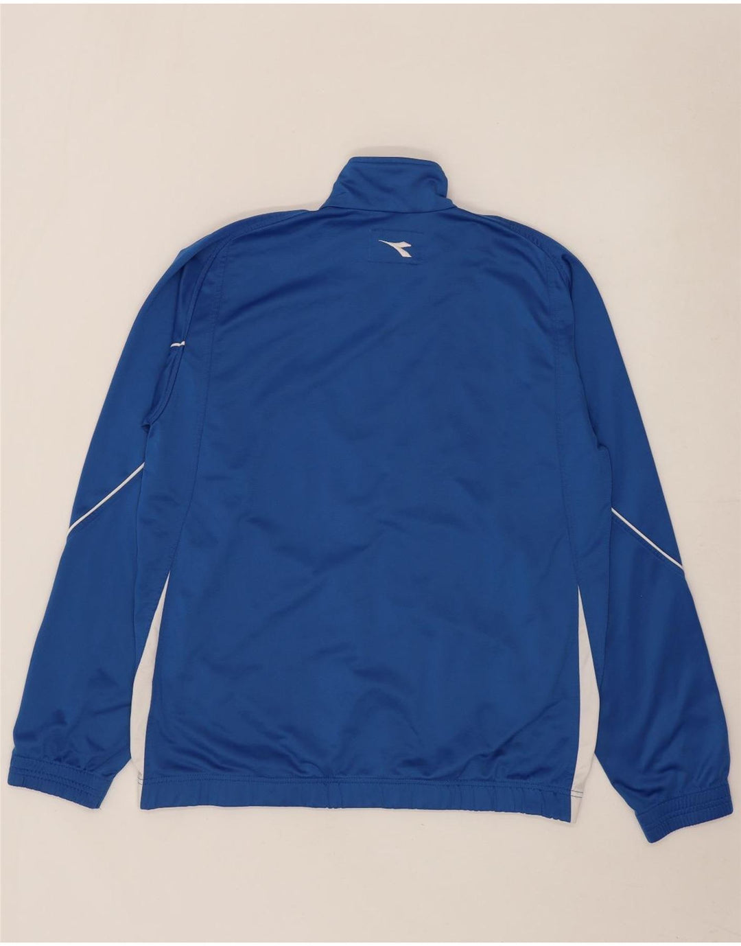 Diadora Mens Graphic Tracksuit Top Jacket Grande Azul Colorblock Poliéster
