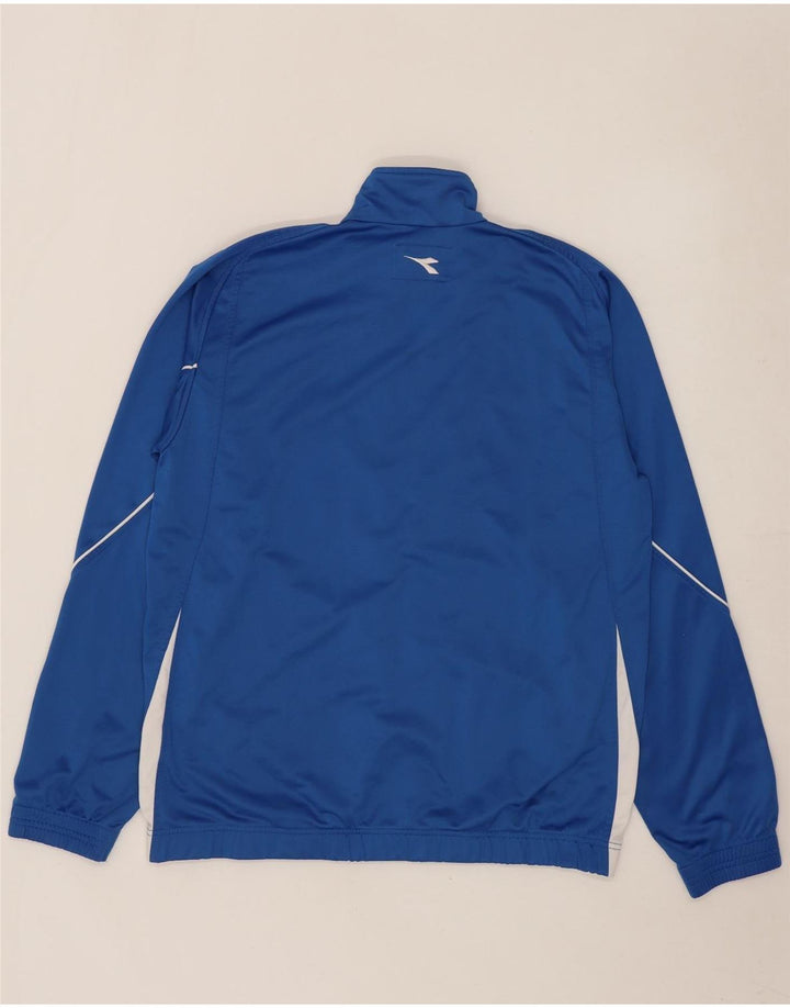 Diadora Mens Graphic Tracksuit Top Jacket Grande Azul Colorblock Poliéster