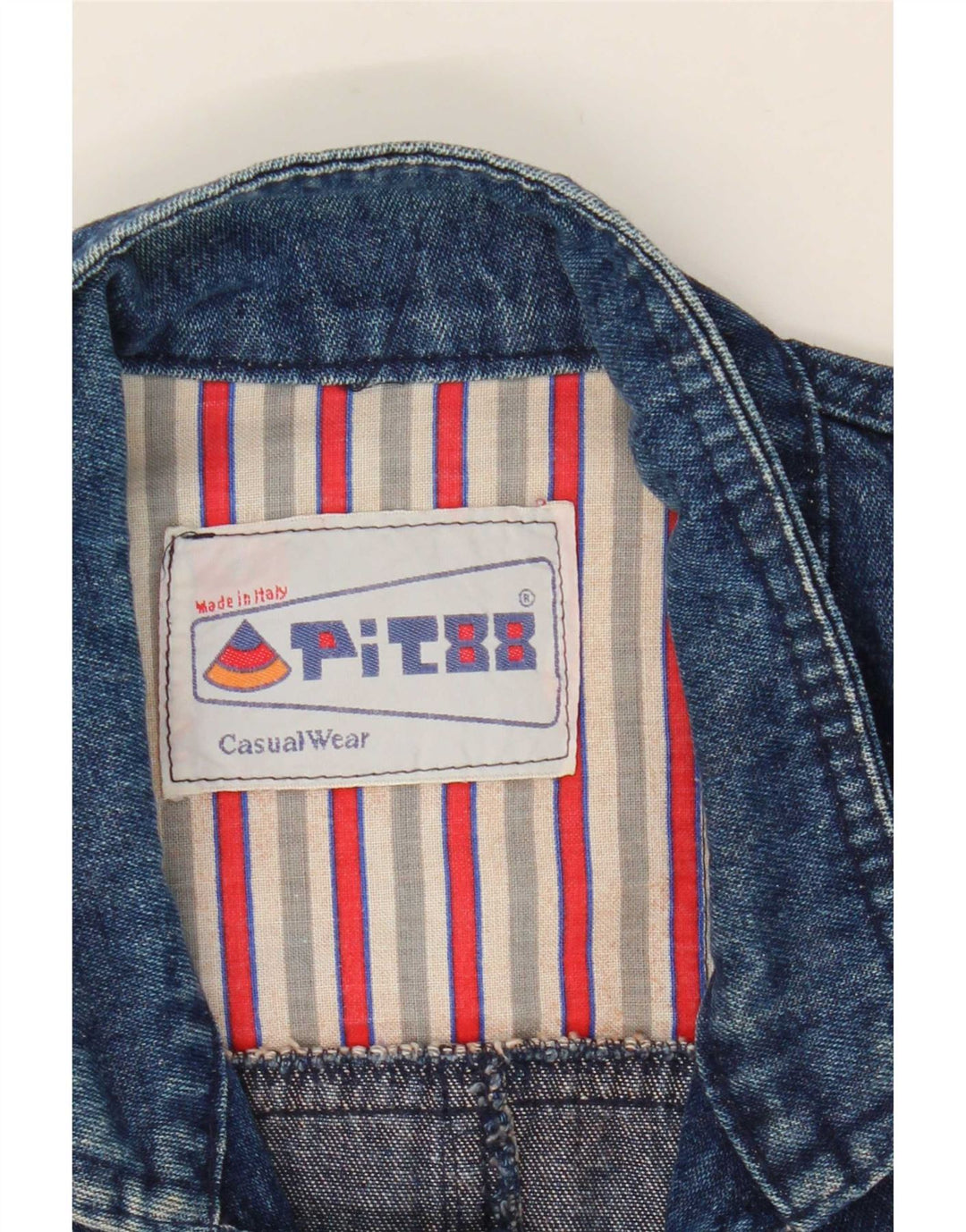 Jaqueta jeans masculina vintage UK 42 XL azul