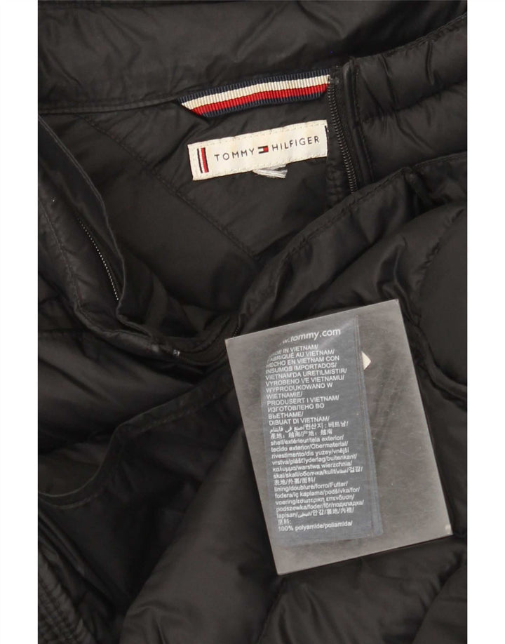 Jaqueta acolchoada feminina Tommy Hilfiger UK 20 2XL preto poliamida