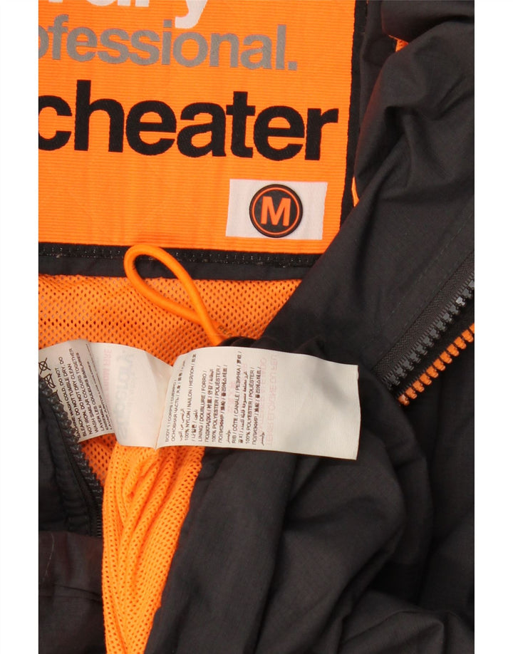 Jaqueta corta-vento feminina Superdry UK 14 poliéster preto médio