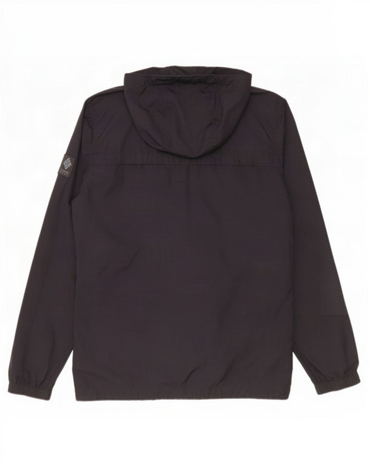 Jaqueta de chuva masculina Columbia com capuz Reino Unido 36 poliéster azul marinho pequeno