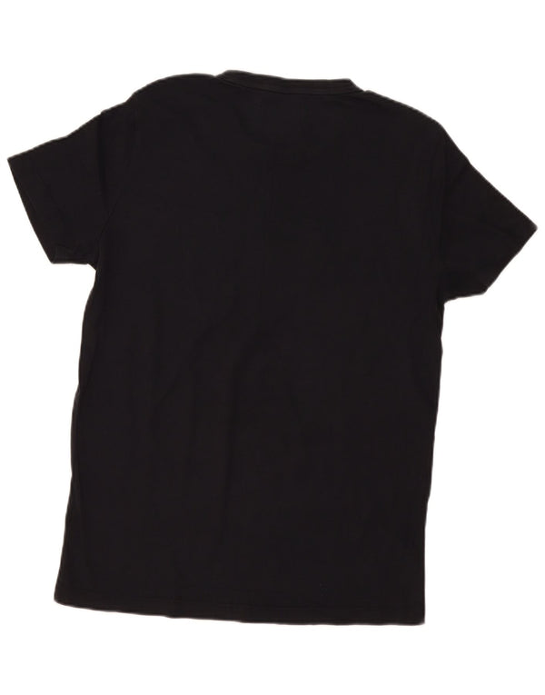 Calvin Klein Camiseta masculina gráfica Top médio algodão preto