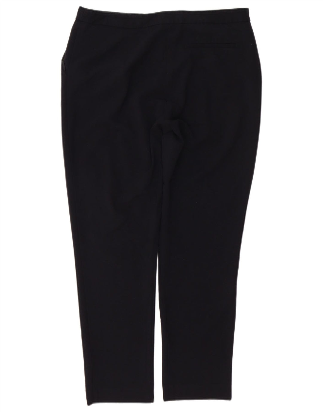 Calça chino reta feminina Oasis UK 12 médio W32 L26 poliéster preto