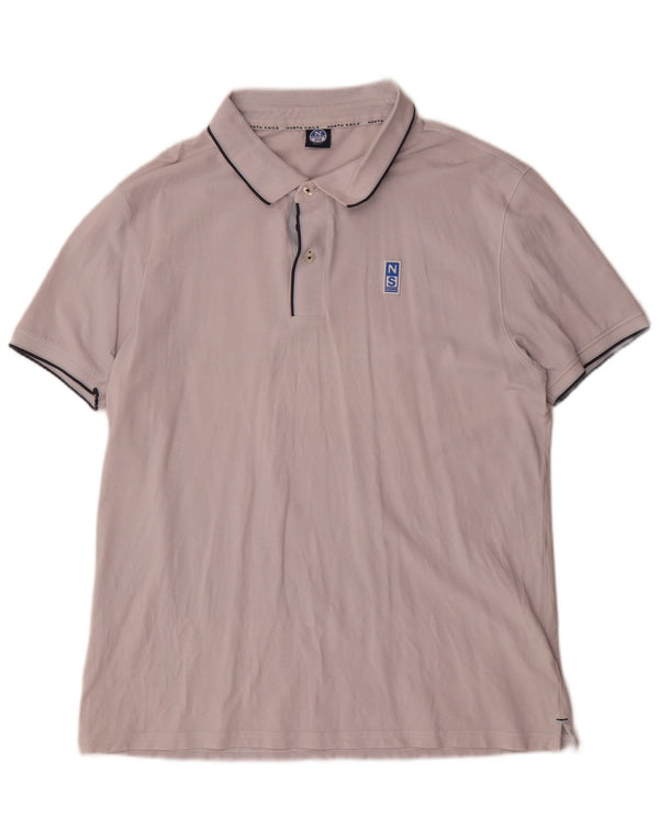 Camisa polo masculina North Sails Slim Fit XL algodão cinza